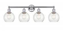 Innovations Lighting 616-4W-PC-G124-6 - Athens - 4 Light - 33 inch - Polished Chrome - Bath Vanity Light