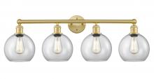 Innovations Lighting 616-4W-SG-G122-8 - Athens - 4 Light - 35 inch - Satin Gold - Bath Vanity Light