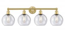 Innovations Lighting 616-4W-SG-G124-8 - Athens - 4 Light - 35 inch - Satin Gold - Bath Vanity Light