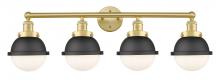 Innovations Lighting 616-4W-SG-HFS-61-BK - Edison - 4 Light - 34 inch - Satin Gold - Bath Vanity Light