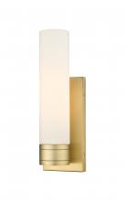 Innovations Lighting 617-1W-BB-G617-11SWH - Boreas - 1 Light - 5 inch - Brushed Brass - Sconce