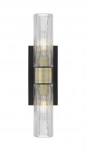 Innovations Lighting 617-2W-BAB-G617-8SCL - Boreas - 2 Light - 18 inch - Black Antique Brass - Bath Vanity Light