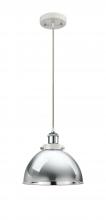 Innovations Lighting 916-1P-WPC-MFD-10-PC - Derby - 1 Light - 10 inch - White Polished Chrome - Cord hung - Mini Pendant