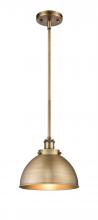 Innovations Lighting 916-1S-BB-MFD-10-BB-LED - Derby - 1 Light - 10 inch - Brushed Brass - Pendant