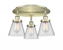 Innovations Lighting 916-3C-AB-G62 - Cone - 3 Light - 18 inch - Antique Brass - Flush Mount