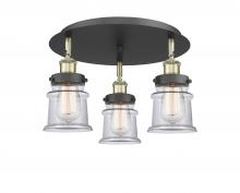 Innovations Lighting 916-3C-BAB-G182S - Canton - 3 Light - 17 inch - Black Antique Brass - Flush Mount