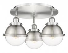 Innovations Lighting 916-3C-SN-HFS-62-SN - Ballston Urban - 3 Light - 19 inch - Satin Nickel - Flush Mount