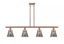 Innovations Lighting 916-4I-AC-G63 - Cone - 4 Light - 48 inch - Antique Copper - Stem Hung - Island Light