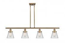 Innovations Lighting 916-4I-BB-G62 - Cone - 4 Light - 48 inch - Brushed Brass - Stem Hung - Island Light