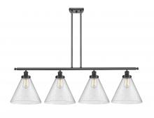 Innovations Lighting 916-4I-BK-G44-L - Cone - 4 Light - 48 inch - Matte Black - Stem Hung - Island Light