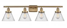 Innovations Lighting 916-4W-BB-G44 - Cone - 4 Light - 38 inch - Brushed Brass - Bath Vanity Light