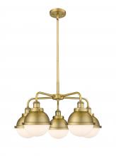 Innovations Lighting 916-5CR-BB-HFS-61-BB - Ballston Urban - 5 Light - 26 inch - Brushed Brass - Chandelier