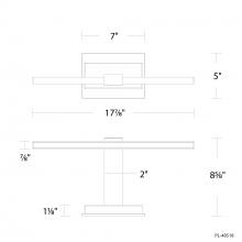 Modern Forms US Online PL-48518-40-BK - Inlet Picture Light