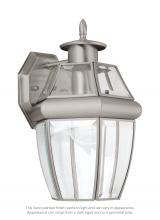 Generation Lighting 8038-965 - Lancaster traditional 1-light outdoor exterior medium wall lantern sconce in antique brushed nickel