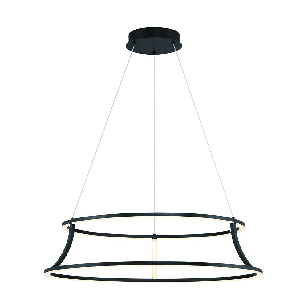 Cadoux 1 Light Chandelier in Black