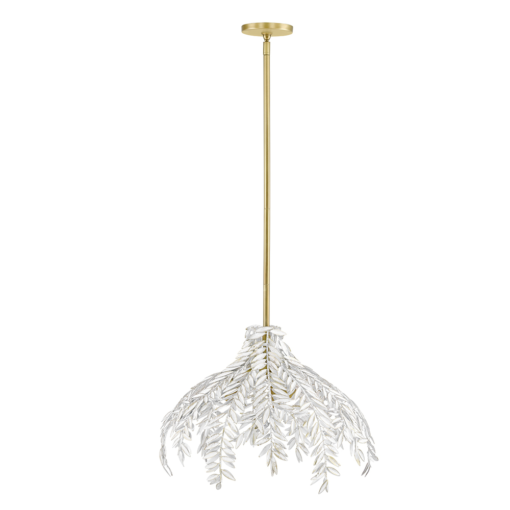 Jalore 3 Light Pendant in Distressed White