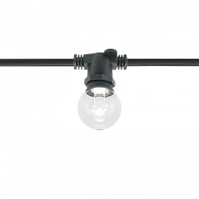 American Lighting LS-C-12-BK - Commerical Grade Light String