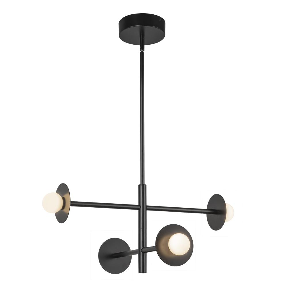 Elixir 22-in Black LED Chandelier