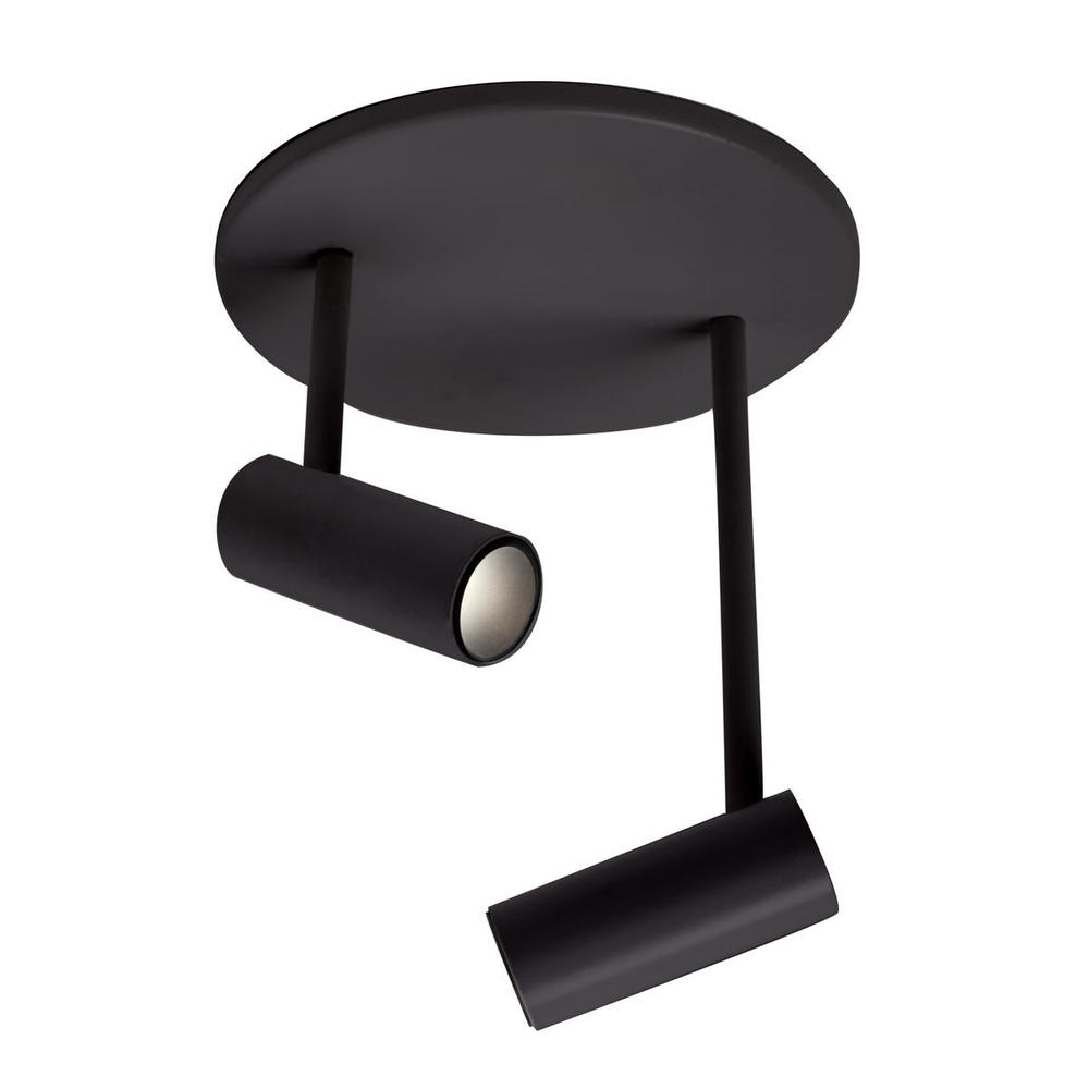 Downey 2-in Black LED Semi Flush Mount