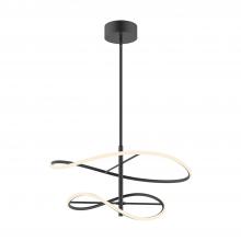 Kuzco Lighting Inc PD96424-BK-UNV - Collide 24-in Black LED Pendant