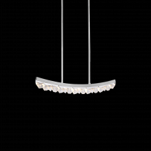 ZEEV Lighting PL11611-LED-32-PN - LED 3CCT 32" Unique Curved Crystal Polished Nickel Linear Pendant Light