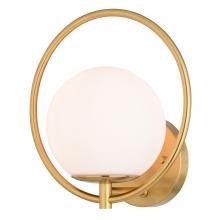 Vaxcel International W0475 - Bucktown 1 Light Wall Light Natural Brass