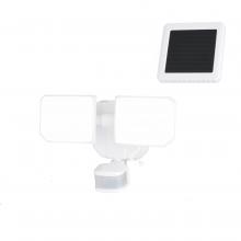 Vaxcel International T0722 - 10.25-in. 2 Light Solar LED Outdoor Motion Sensor Security Flood Light White