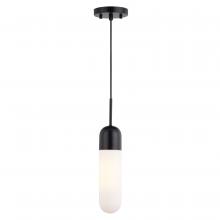 Vaxcel International P0421 - Thalia 4.75-in. 1 Light Mini Pendant Matte Black