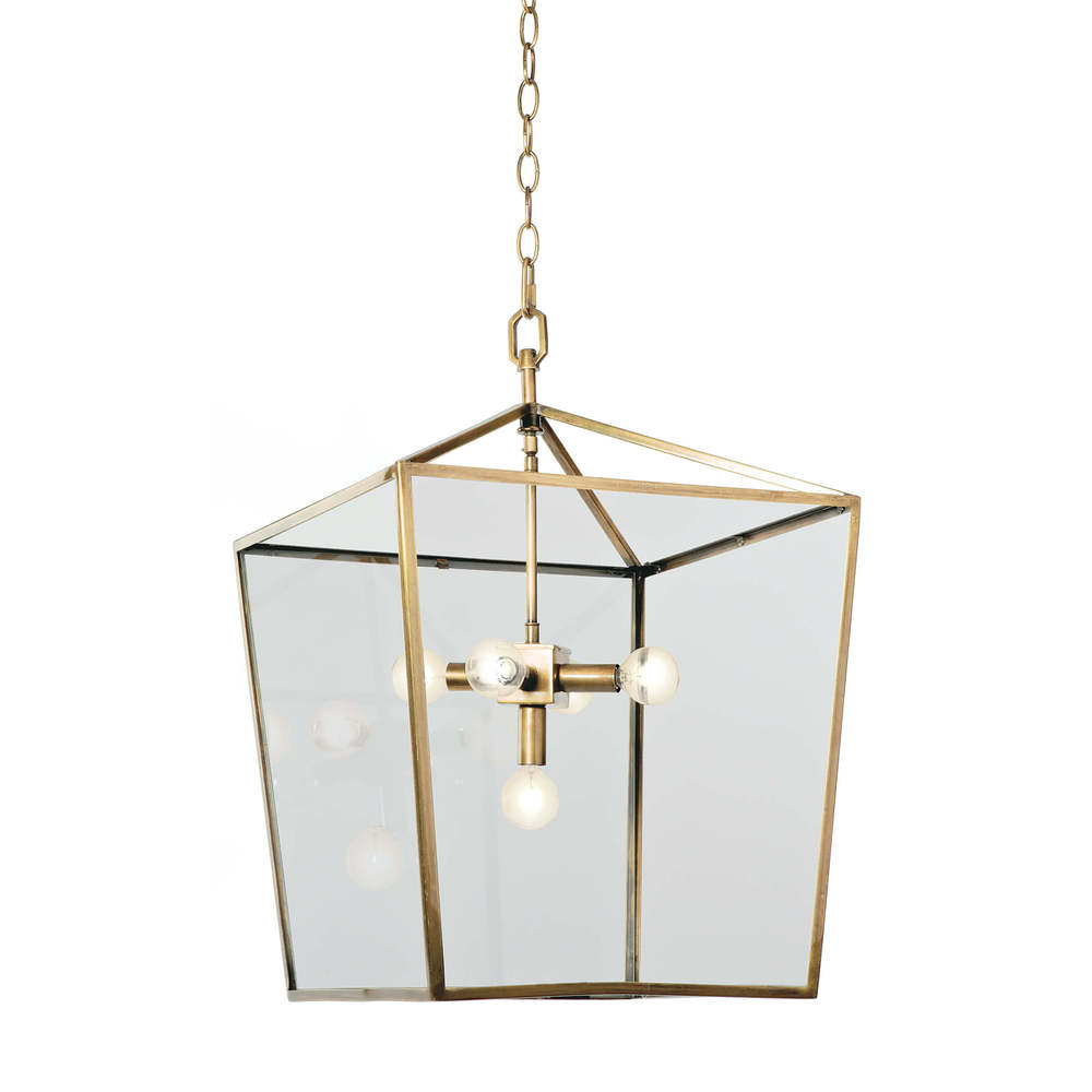 Regina Andrew Camden Lantern (Natural Brass)