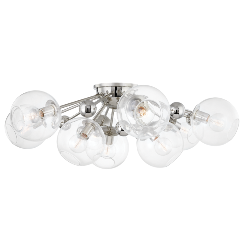 9 LIGHT SEMI FLUSH