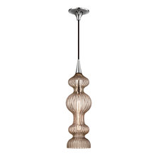 Hudson Valley 1600-PN-BZ - 1 LIGHT PENDANT WITH BRONZE GLASS