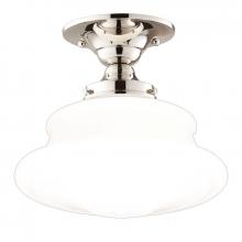 Hudson Valley 3412F-PN - 1 LIGHT SEMI FLUSH