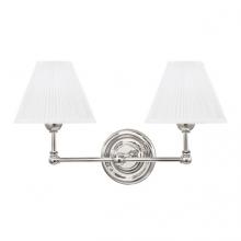 Hudson Valley MDS102-PN - 2 LIGHT WALL SCONCE