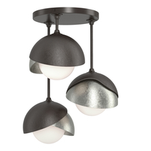 Hubbardton Forge 121374-SKT-14-85-GG0711 - Brooklyn 3-Light Double Shade Semi-Flush