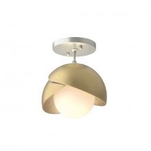 Hubbardton Forge 121377-SKT-82-86-GG0711 - Brooklyn 1-Light Double Shade Semi-Flush