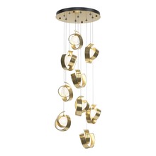 Hubbardton Forge 131099-SKT-STND-86-GG0711 - Riza 9-Light Pendant