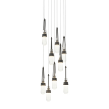 Hubbardton Forge 131100-SKT-LONG-10-YG0434 - Link 9-Light Blown Glass Pendant