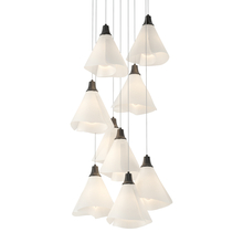 Hubbardton Forge 131102-SKT-LONG-10-SH1987 - Mobius 9-Light Pendant