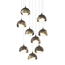 Hubbardton Forge 131105-SKT-LONG-05-84-GG0711 - Brooklyn 9-Light Double Shade Pendant