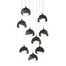 Hubbardton Forge 131105-SKT-LONG-10-20-GG0711 - Brooklyn 9-Light Double Shade Pendant