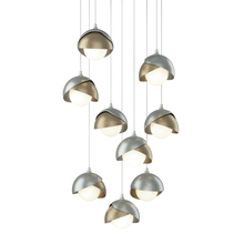 Hubbardton Forge 131105-SKT-LONG-82-84-GG0711 - Brooklyn 9-Light Double Shade Pendant