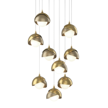 Hubbardton Forge 131105-SKT-LONG-86-84-GG0711 - Brooklyn 9-Light Double Shade Pendant