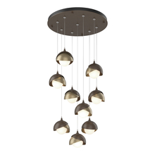 Hubbardton Forge 131105-SKT-STND-05-84-GG0711 - Brooklyn 9-Light Double Shade Pendant