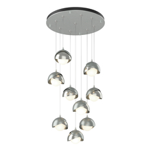 Hubbardton Forge 131105-SKT-STND-82-85-GG0711 - Brooklyn 9-Light Double Shade Pendant