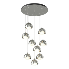 Hubbardton Forge 131105-SKT-STND-85-85-GG0711 - Brooklyn 9-Light Double Shade Pendant