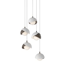  131125-SKT-LONG-05-02-GG0711 - Brooklyn 5-Light Double Shade Pendant