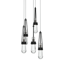 Hubbardton Forge 131127-SKT-LONG-10-ZM0434 - Link 5-Light Clear Glass Pendant