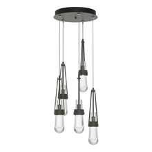 Hubbardton Forge 131127-SKT-STND-07-ZM0434 - Link 5-Light Clear Glass Pendant