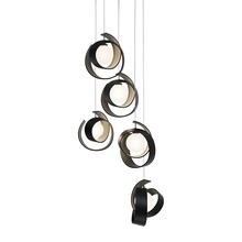 Hubbardton Forge 131129-SKT-LONG-10-GG0711 - Riza 5-Light Pendant