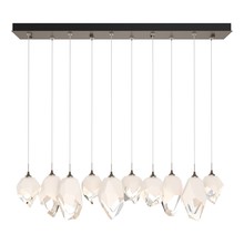 Hubbardton Forge 131145-SKT-LONG-05-WP0756 - Chrysalis 10-Light Mixed Crystal Pendant